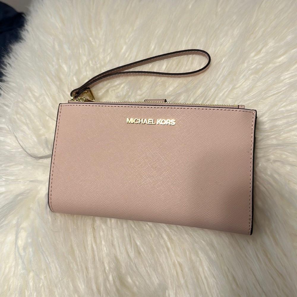 Michael Kors Pink Wristlet Clutch
